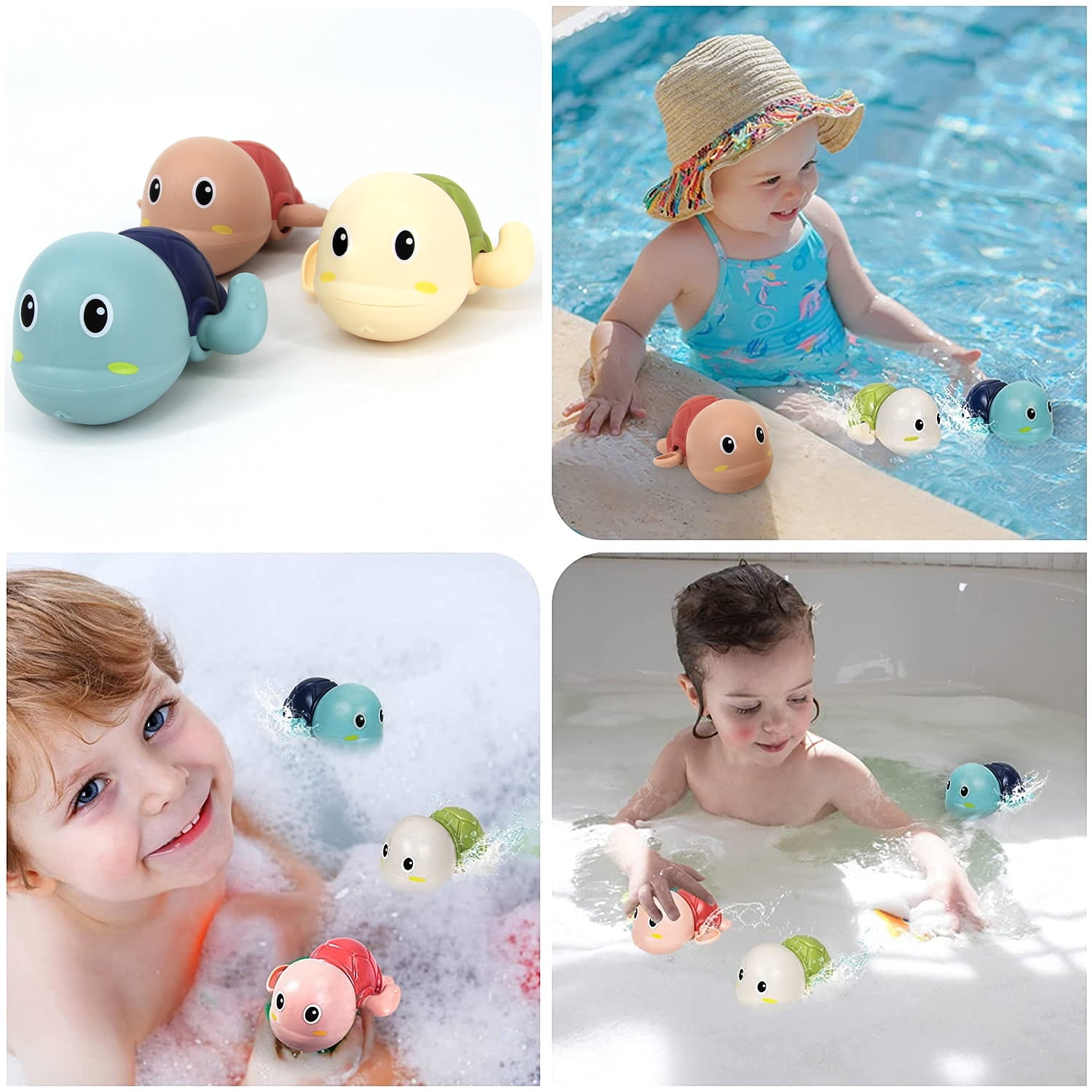 nylyCas™ 3-Pack Turtle Bathtub Toys