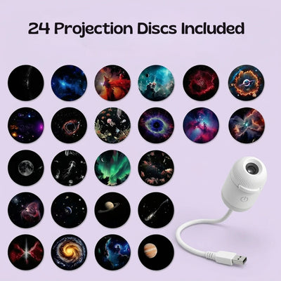 nylyCas™ GalaxyGlow Slide Projector Night Light