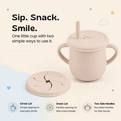 nylyCas™ Sip & Snack Silicone Training Cup