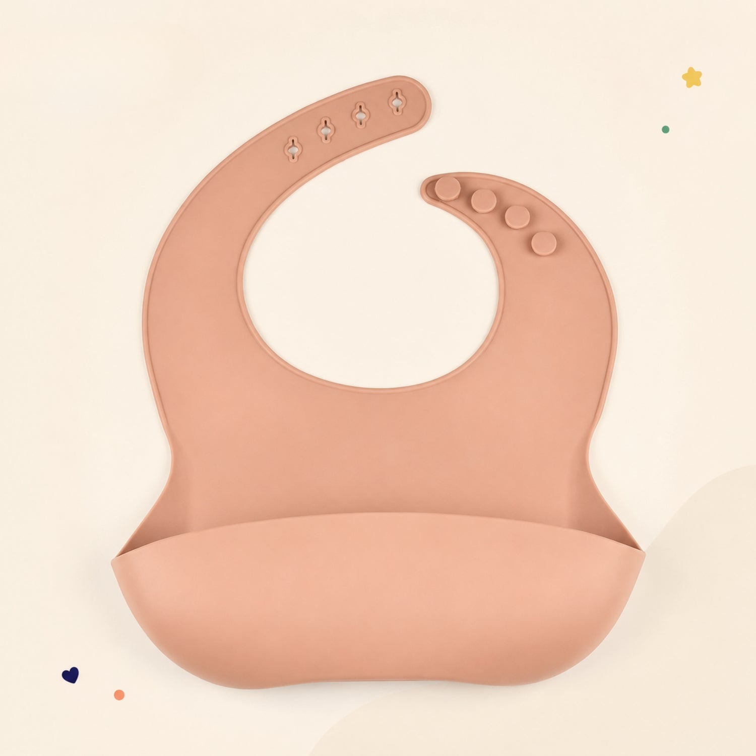 nylyCas™ PandaEar Silicone Catch Bib