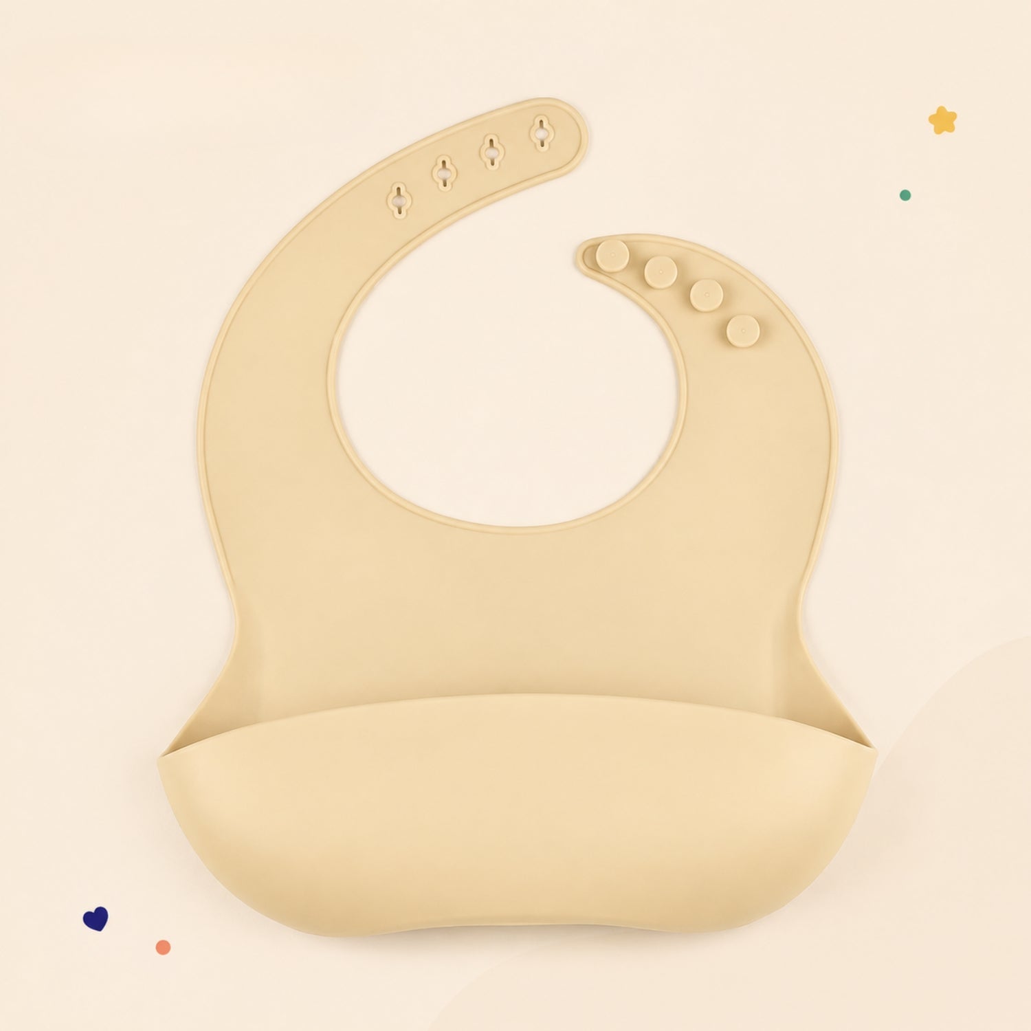 nylyCas™ PandaEar Silicone Catch Bib