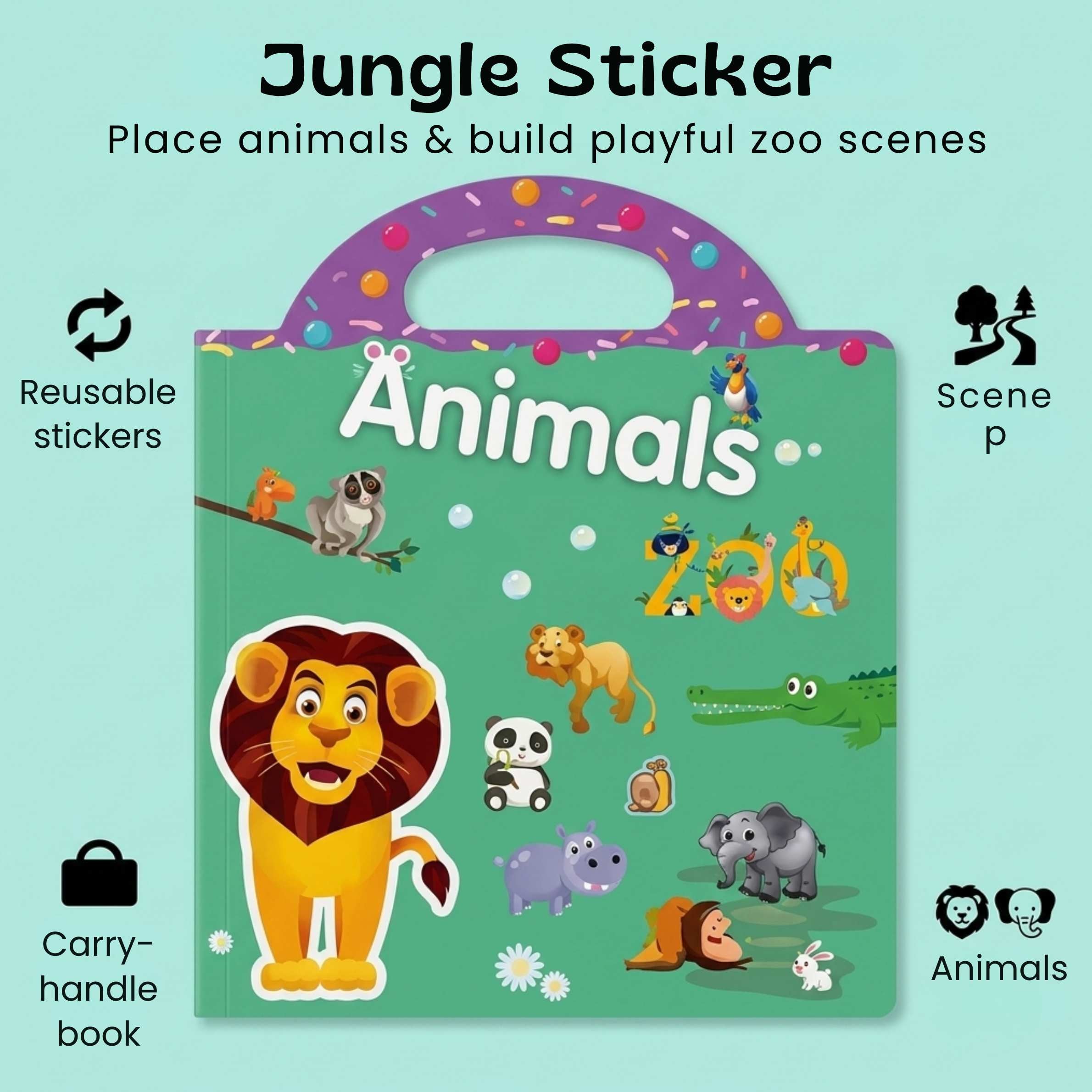 nylyCas™ CarryScene Reusable Sticker Book