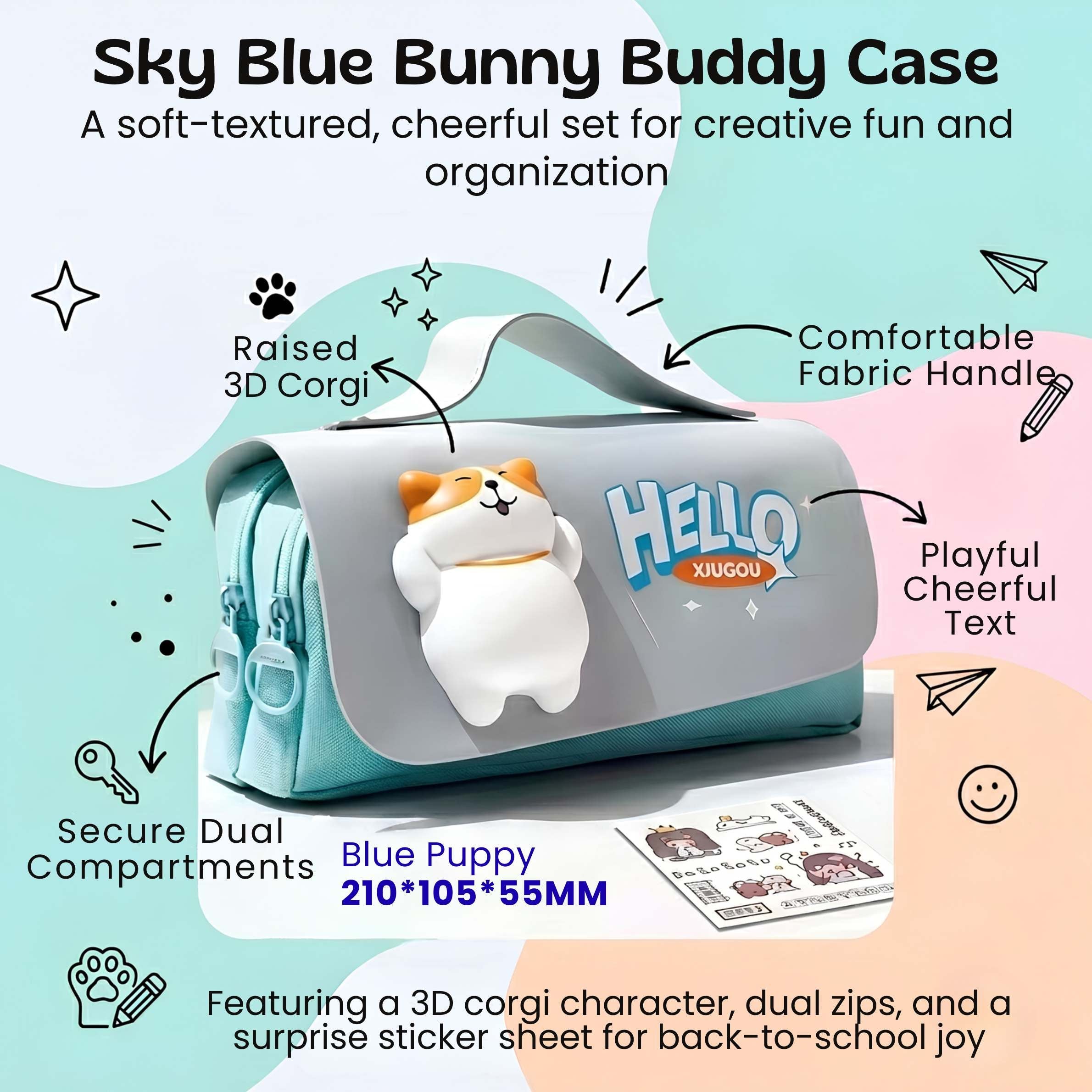 nylyCas™ BuddyPack Large Pencil Case