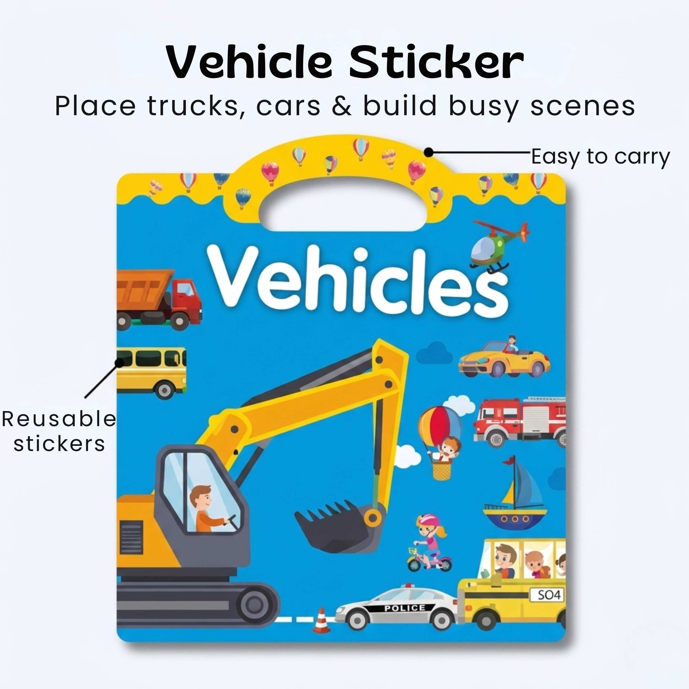 nylyCas™ CarryScene Reusable Sticker Book