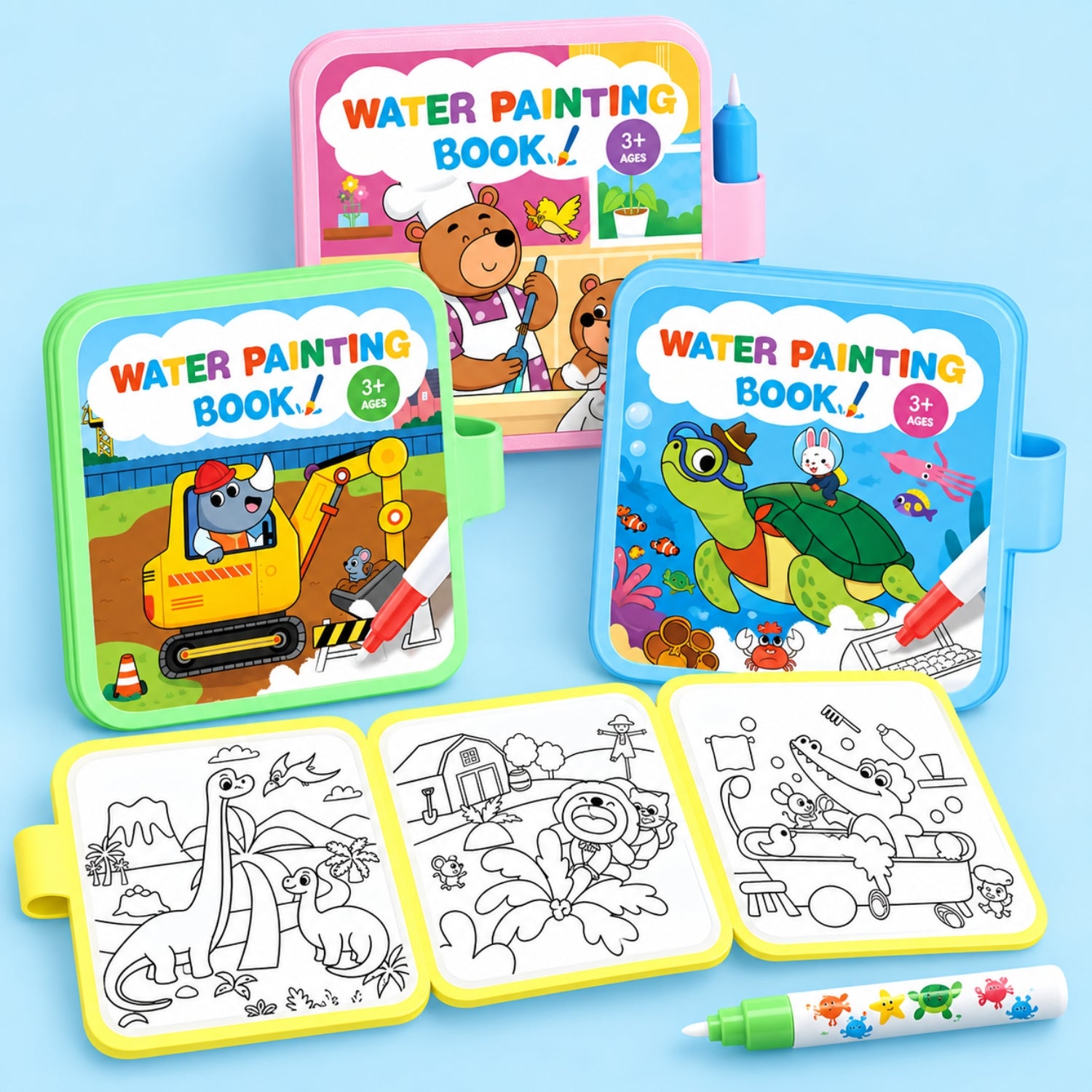 nylyCas™ MagicSplash Water Coloring Book
