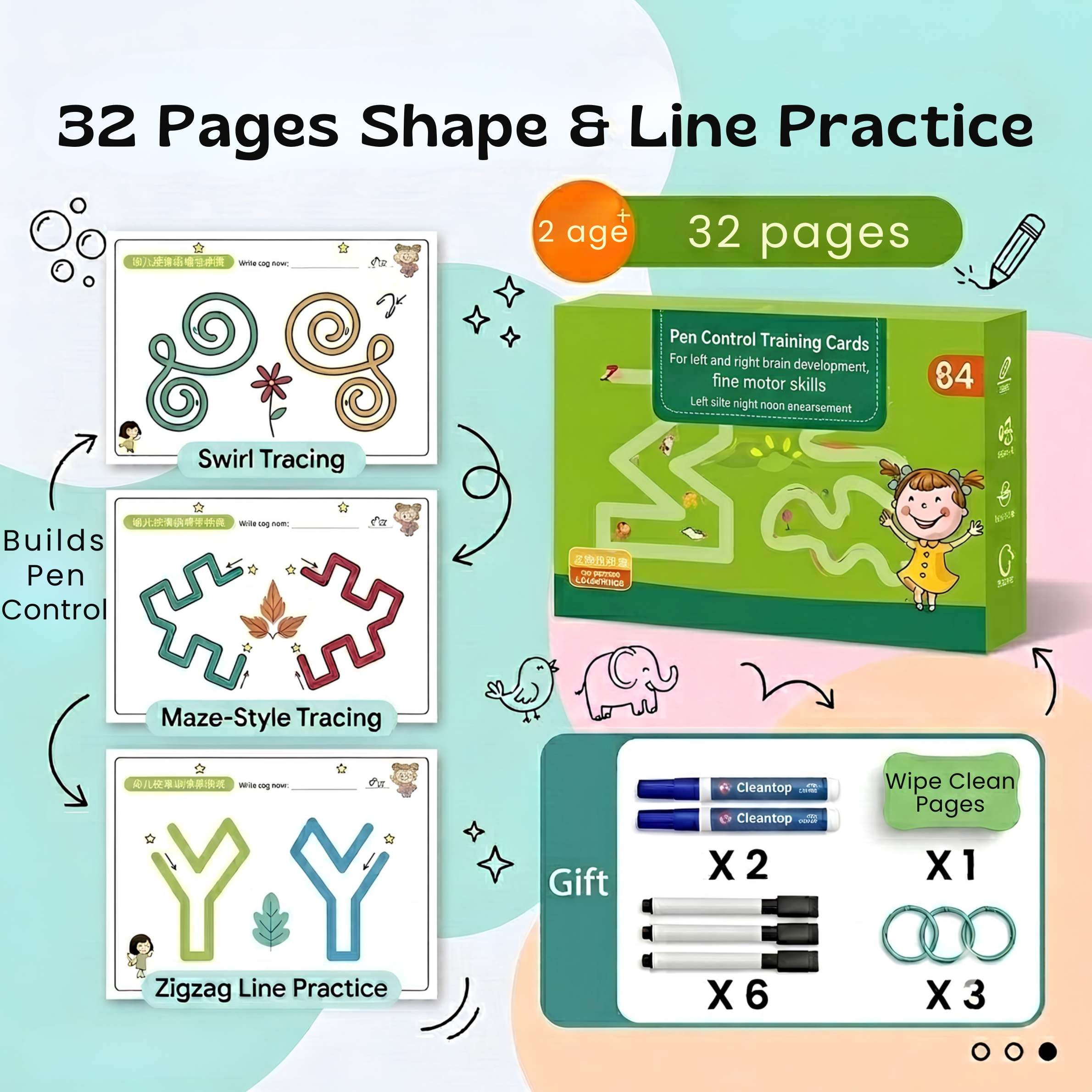 nylyCas™ Trace & Grow Reusable Writing Books
