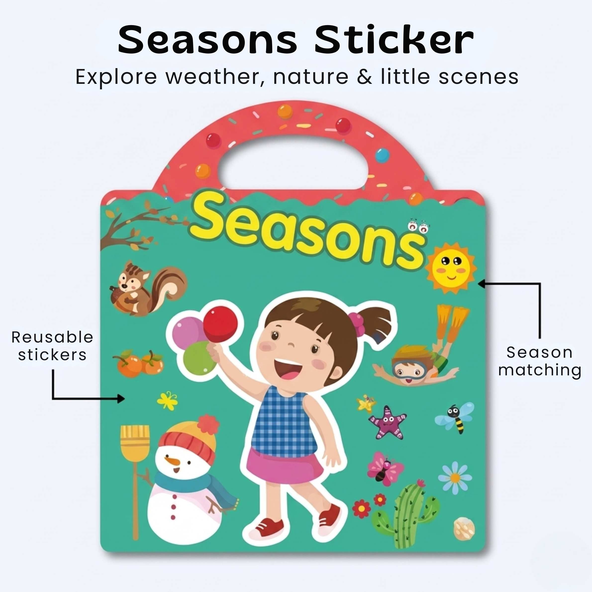 nylyCas™ CarryScene Reusable Sticker Book