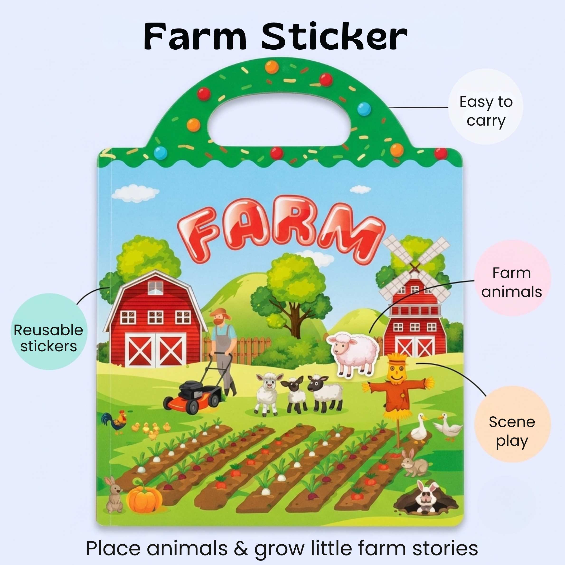nylyCas™ CarryScene Reusable Sticker Book