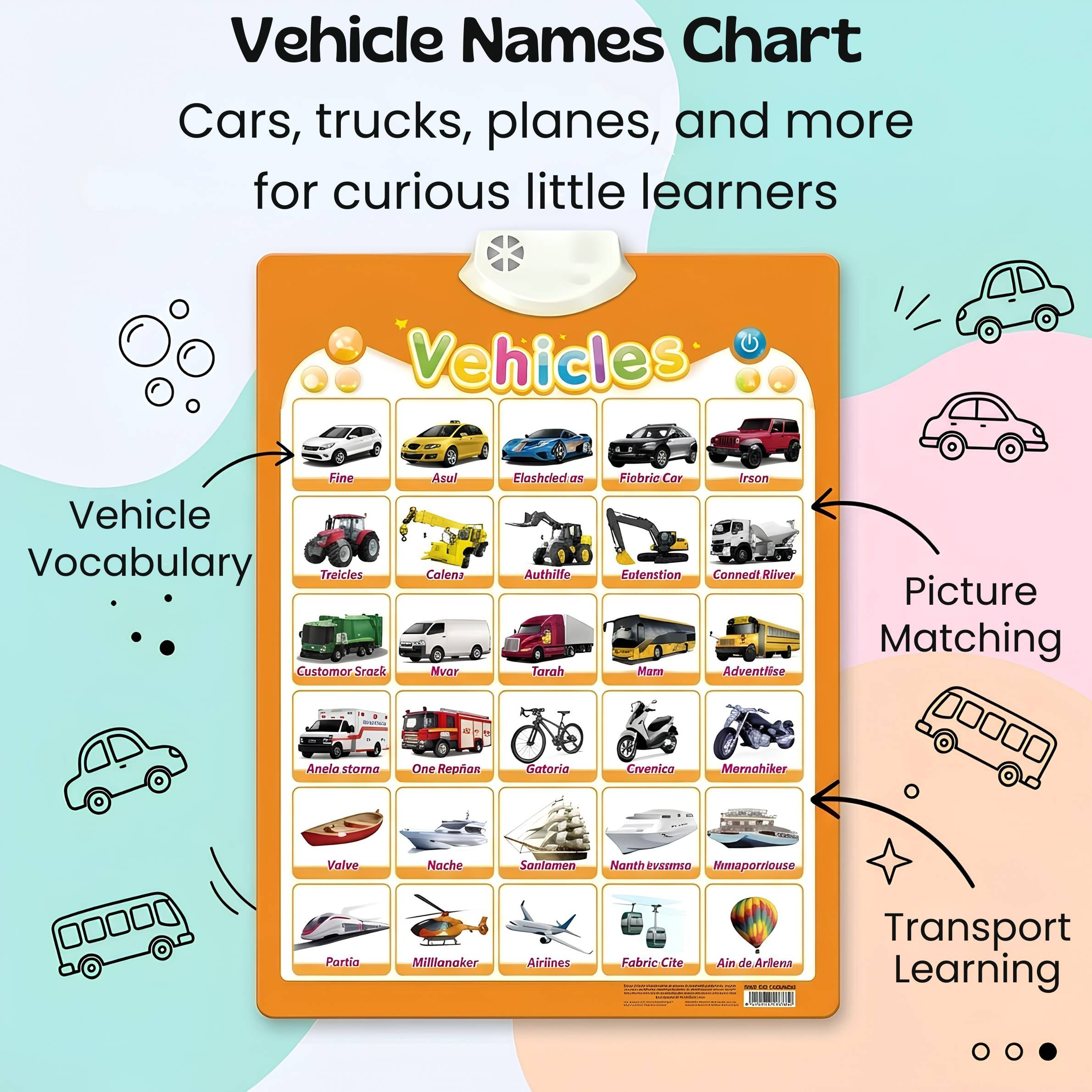 nylyCas™ Talking Alphabet Learning Wall Chart