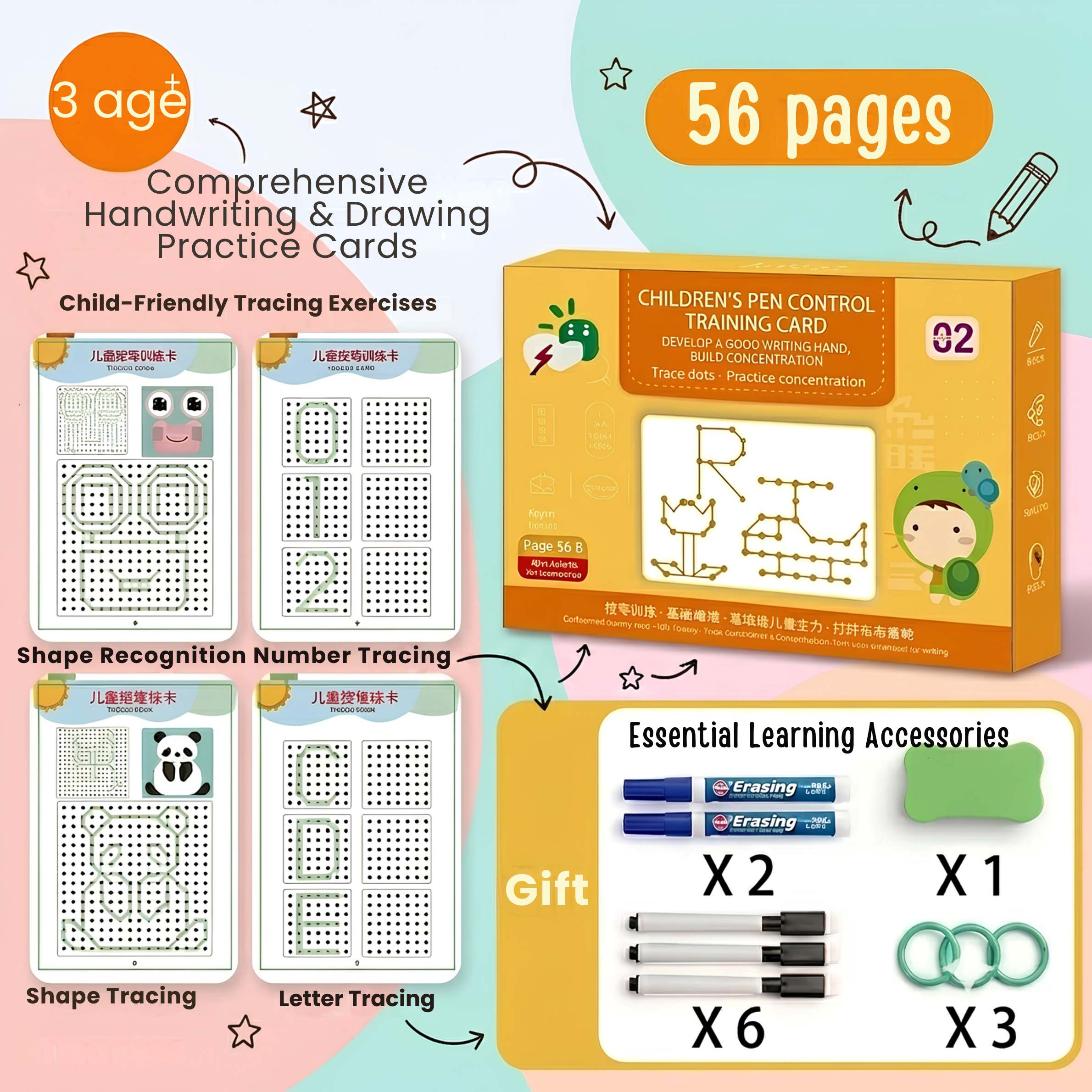 nylyCas™ Trace & Grow Reusable Writing Books