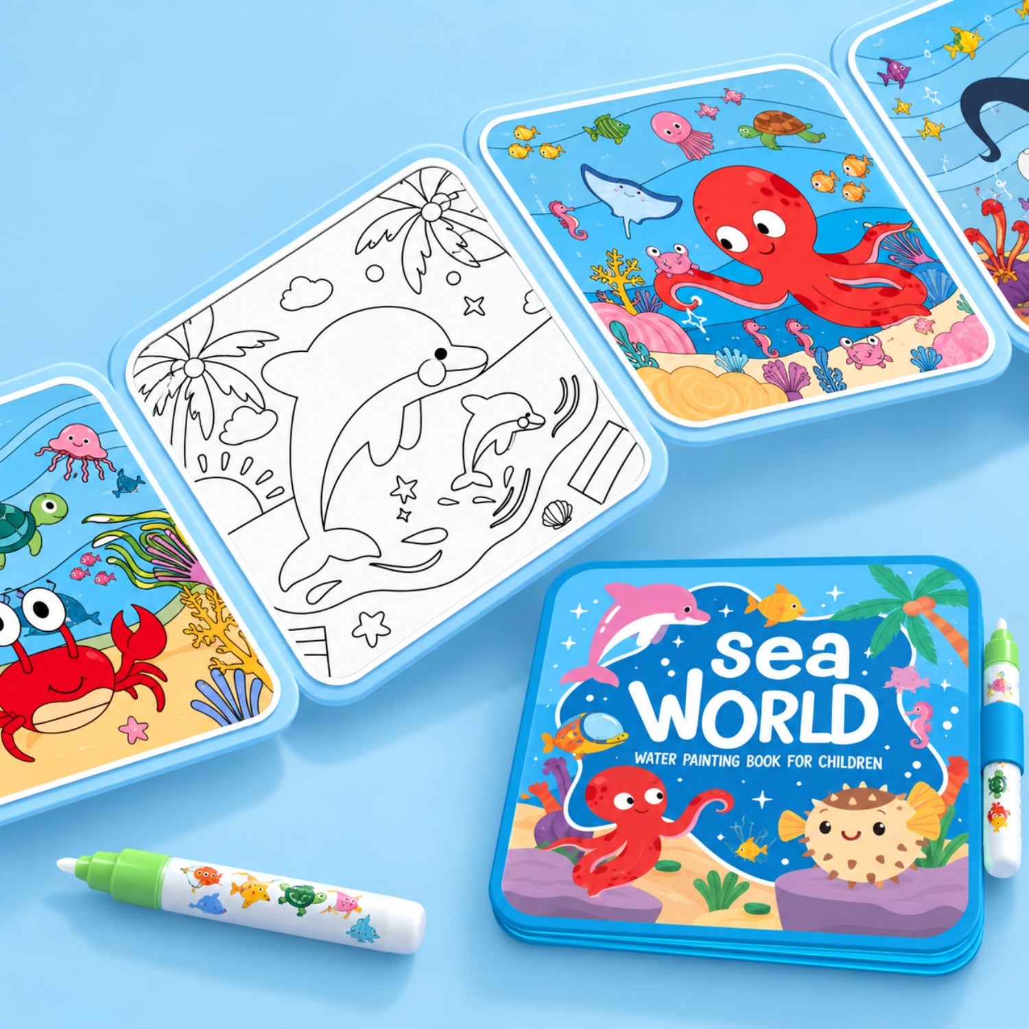 nylyCas™ MagicSplash Water Coloring Book