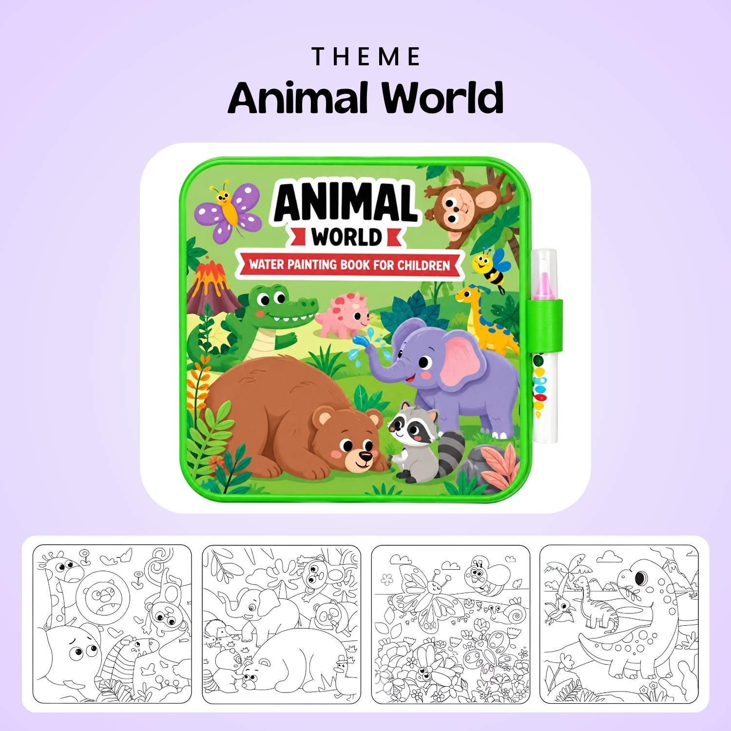 nylyCas™ MagicSplash Water Coloring Book
