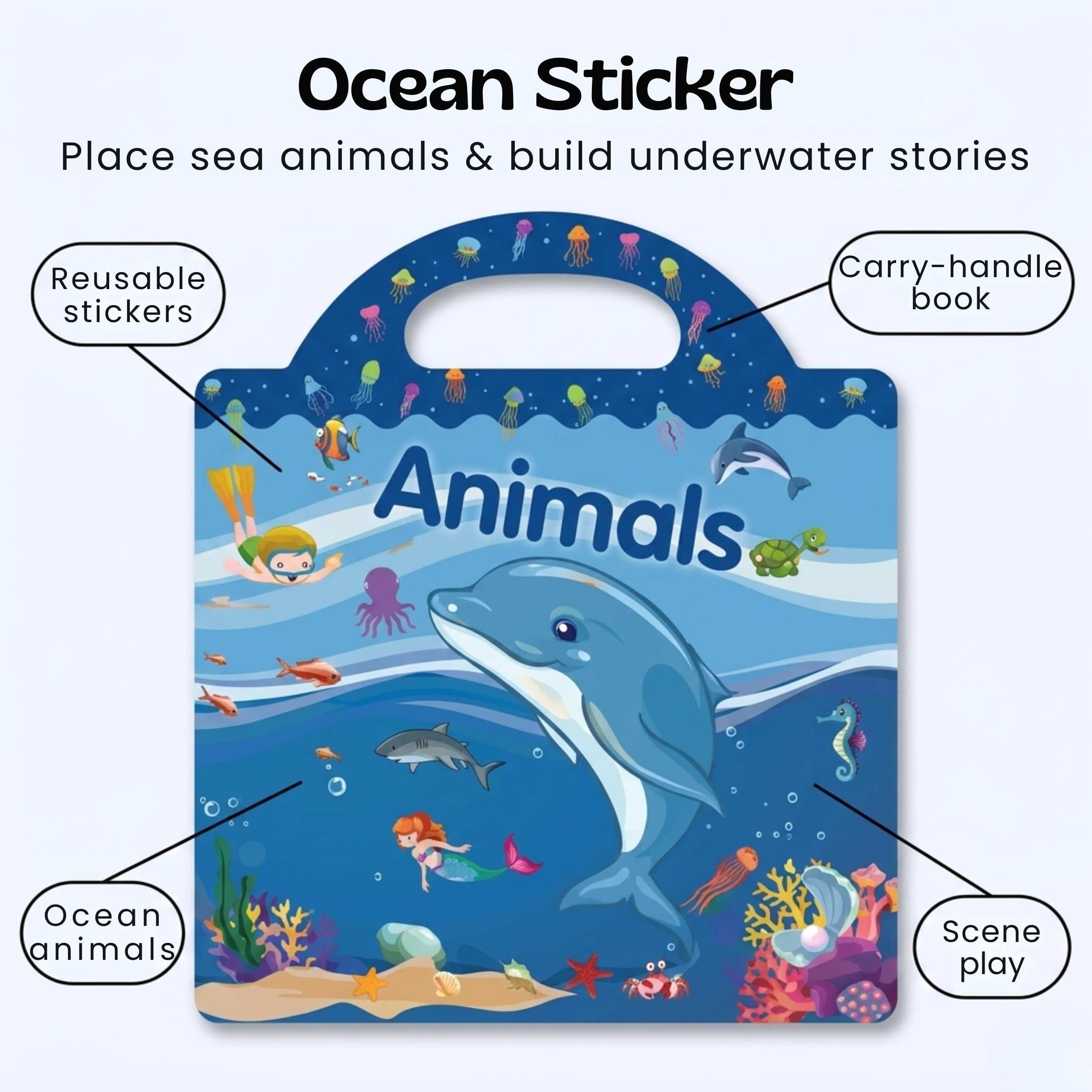 nylyCas™ CarryScene Reusable Sticker Book