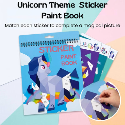 nylyCas™ StickerPaint Number Art Book