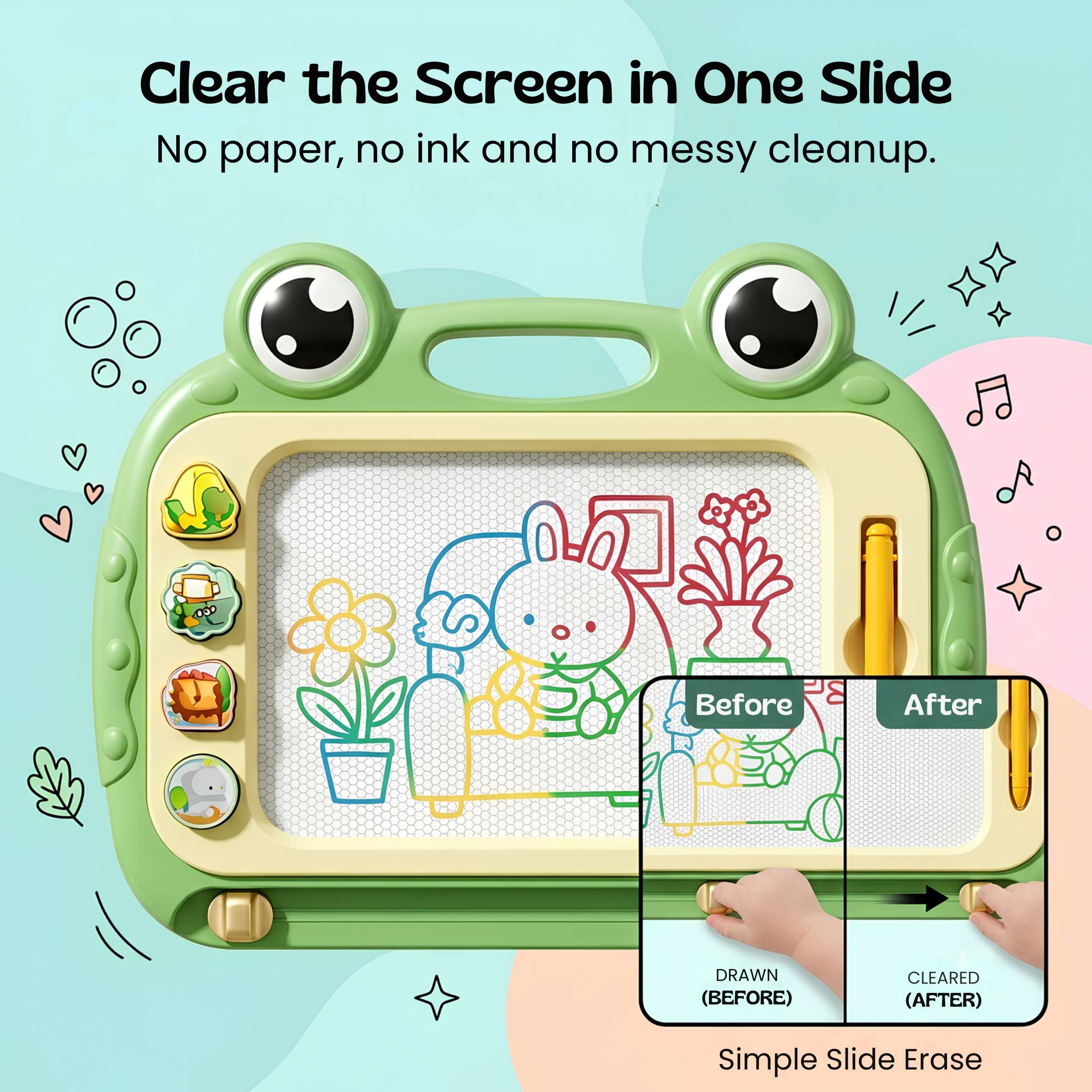 nylyCas™ DoodleFrog Magnetic Drawing Board