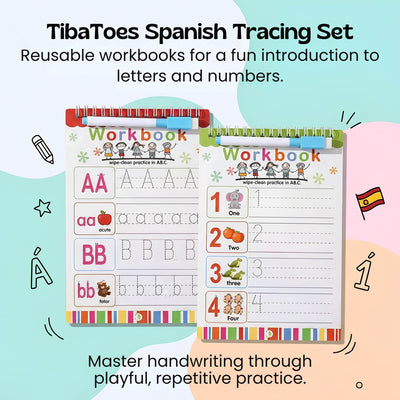 nylyCas™ Bilingual Magic Writing Workbook