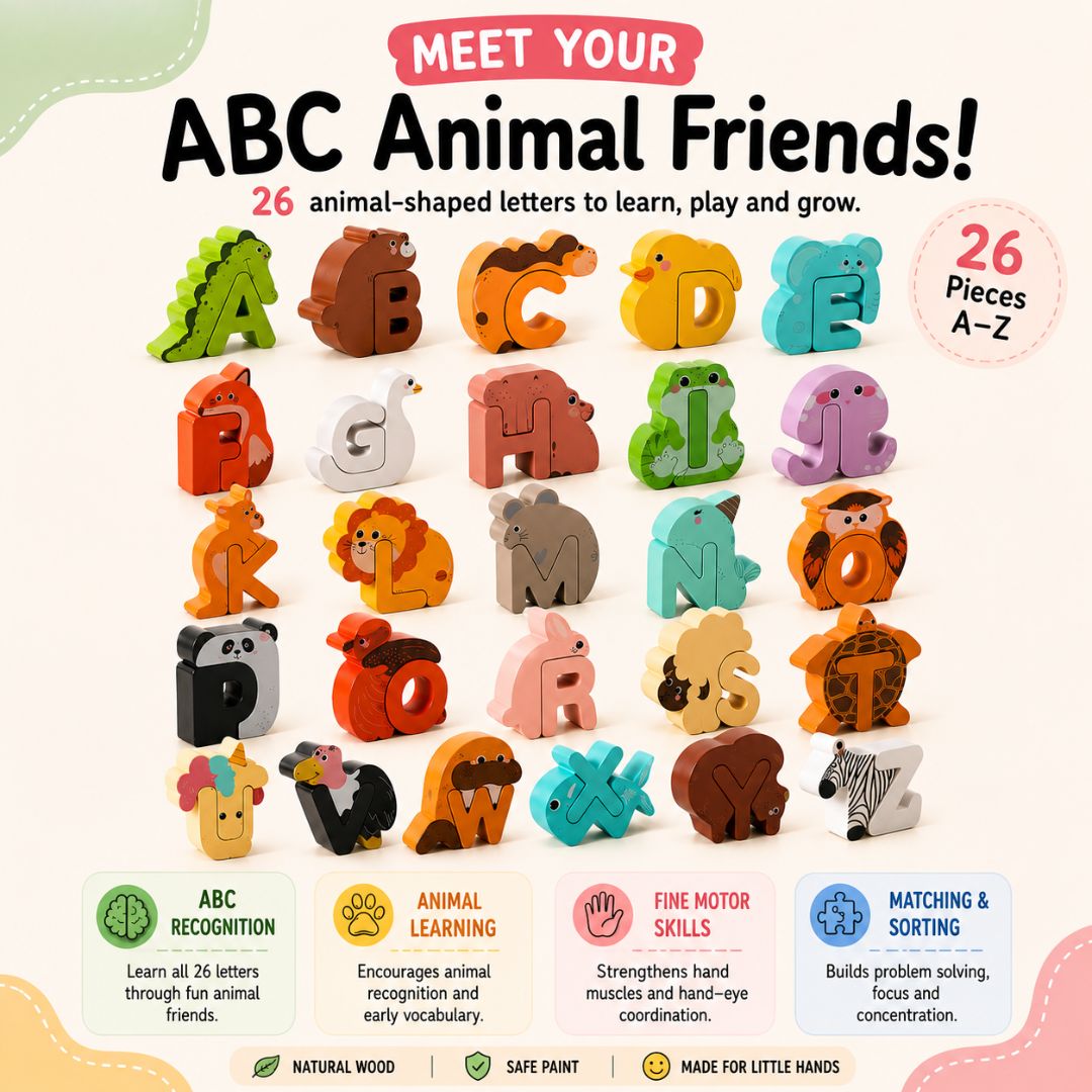 nylyCas™ Animal Alphabet Puzzle Set