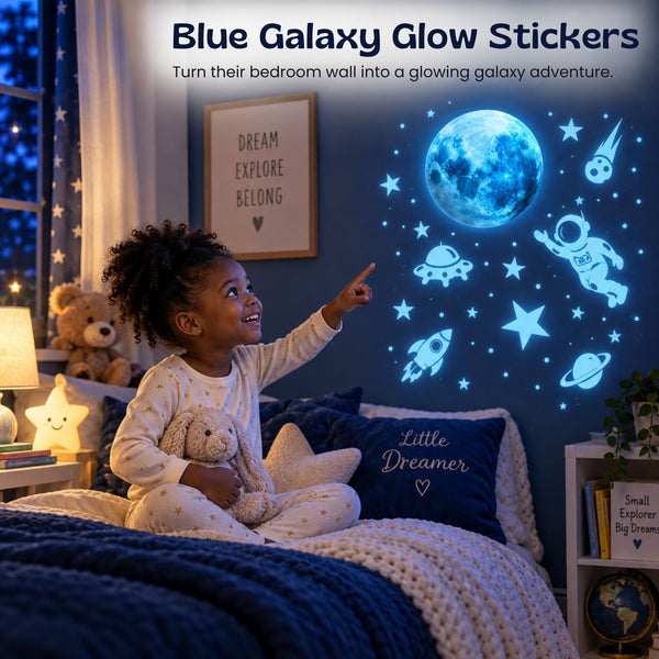 nylyCas™ GalaxyGlow Space Wall Stickers