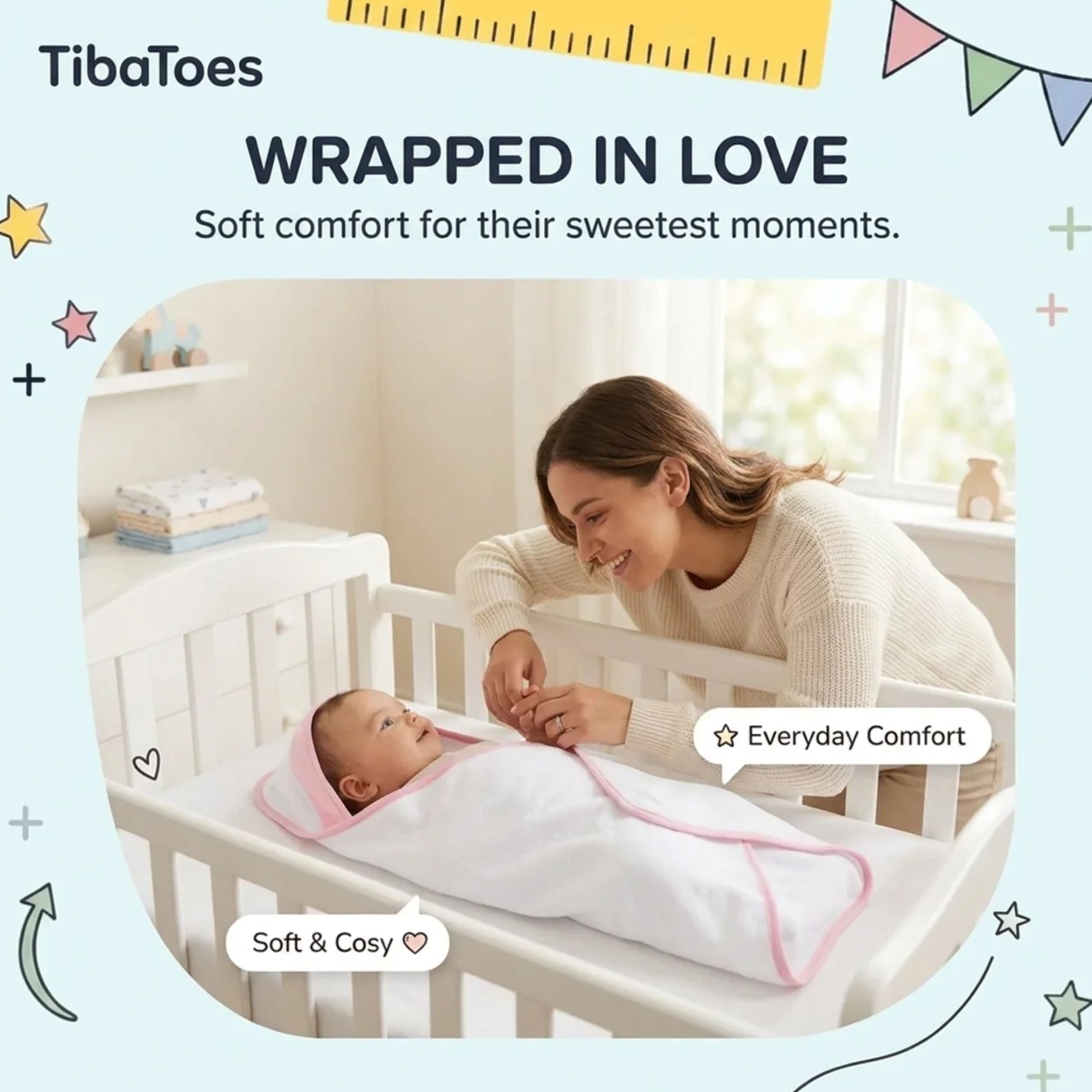 nylyCas™ Doll Bath Towel Wrap
