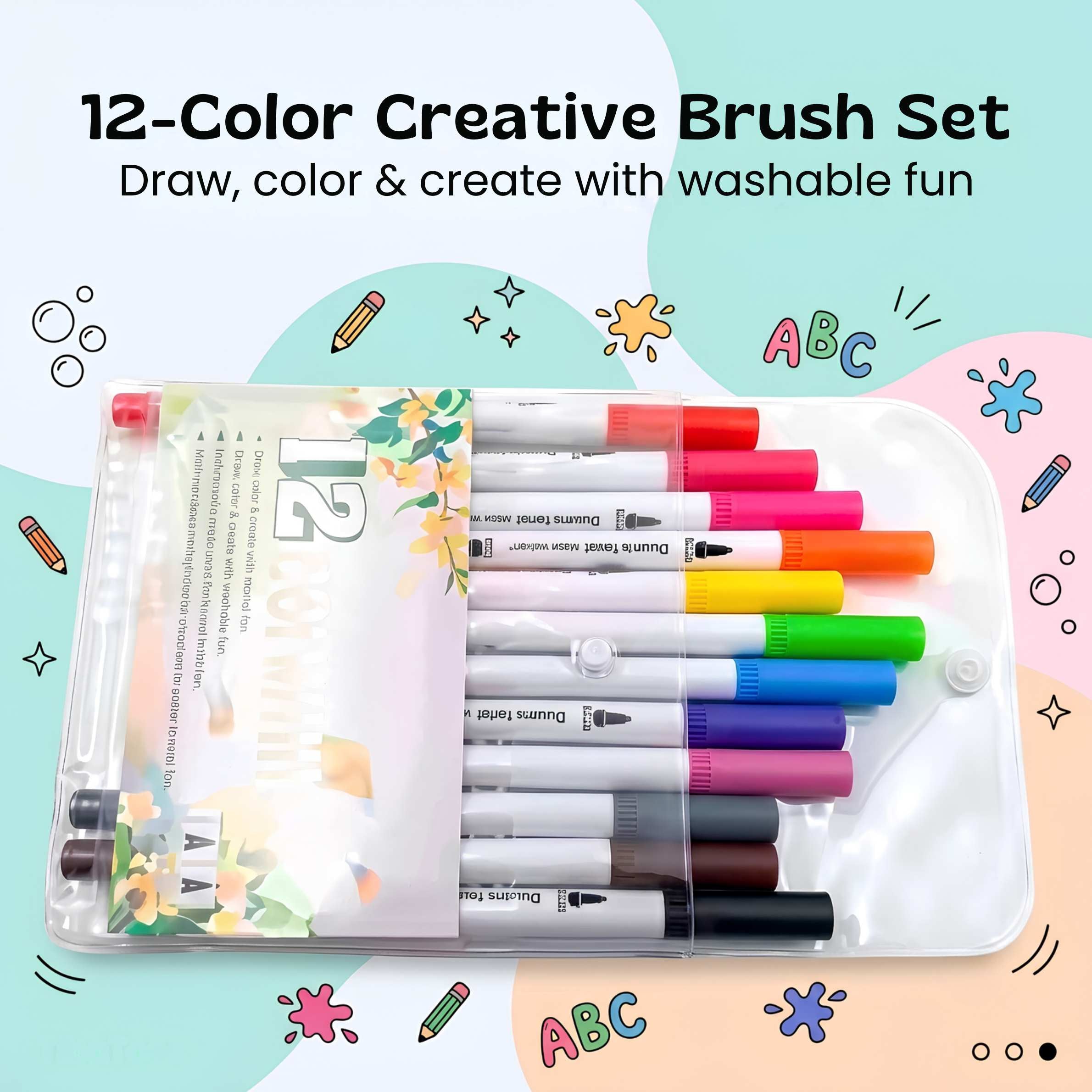 nylyCas™ RainbowBrush Dual-Tip Marker Set