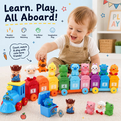 nylyCas™ Animal Train Match & Play Set