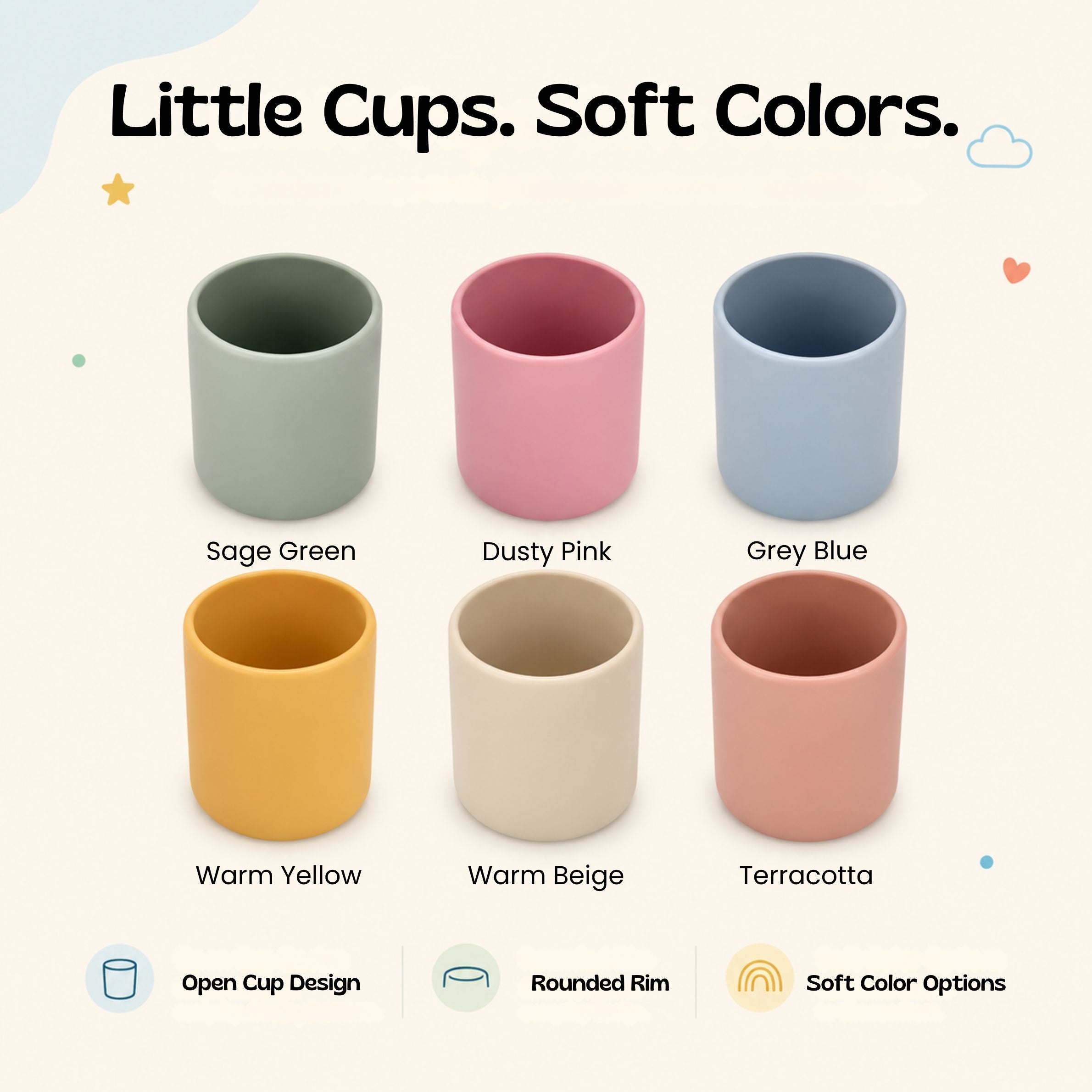 nylyCas™ SoftSip Silicone Training Cup