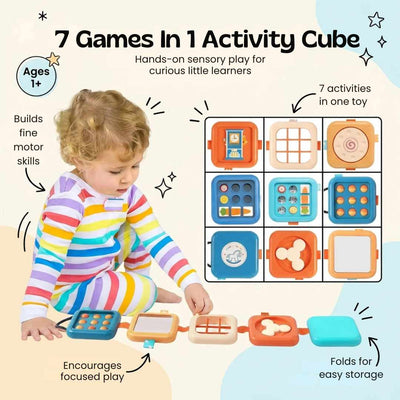 nylyCas™ Montessori Fold & Discover Activity Cube