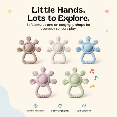nylyCas™ LittleGrip Silicone Teether Rattle