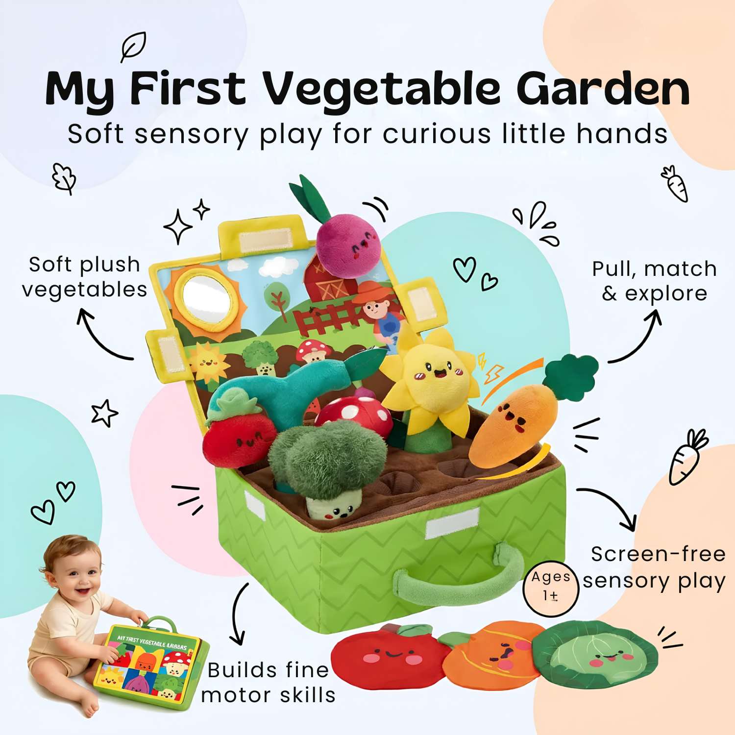 nylyCas™ Sensory Garden Plush Activity Box