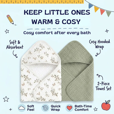 Buy 1 Take 1 nylyCas™ CozySprout Hooded Baby Towels