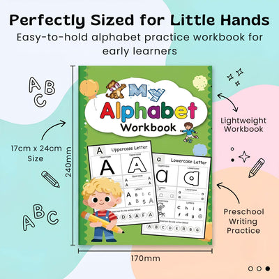 nylyCas™ AlphabetQuest Tracing Workbook