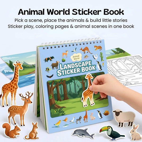 nylyCas™ WildScene Sticker Adventure Book