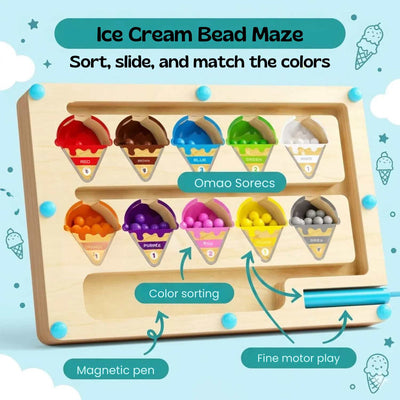 nylyCas™ MagniSort Color Maze Board