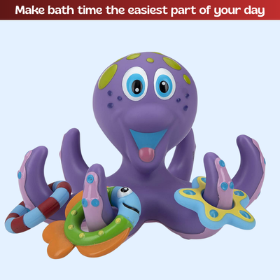 nylyCas™ Montessori Octopus Ring Toss Bathroom Toy