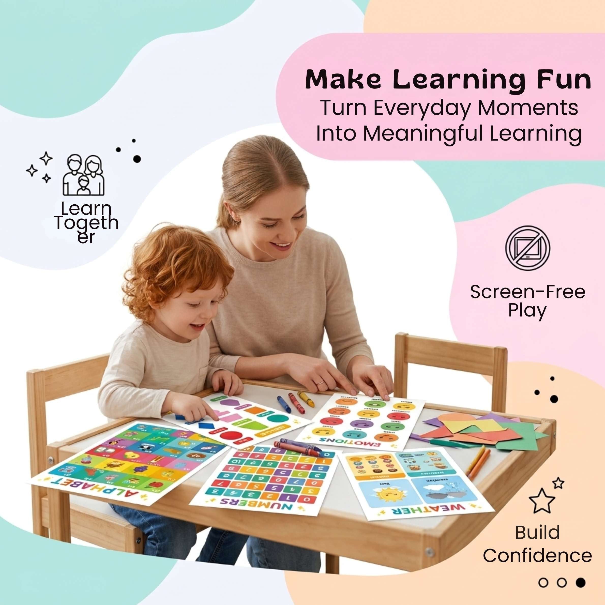 nylyCas™ LearnBright Educational Poster Set