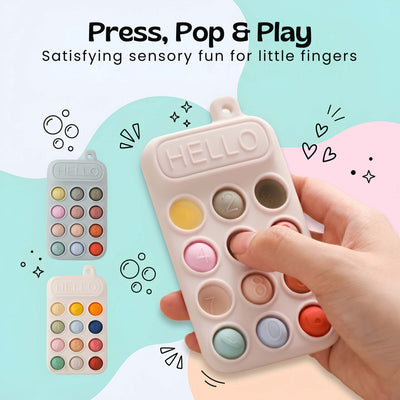nylyCas™ Click & Calm Silicone Phone Teether