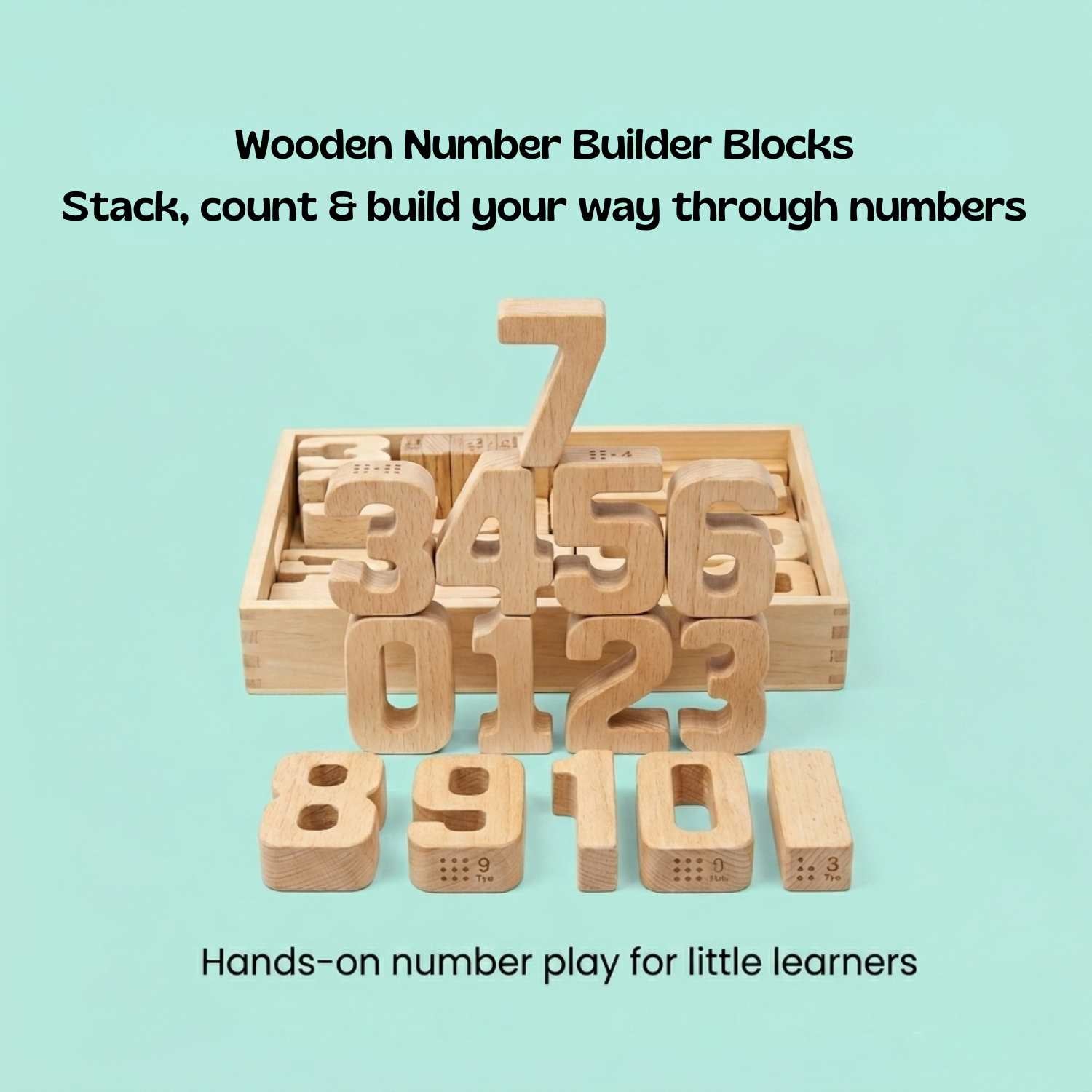 nylyCas™ NumberNest Wooden Counting Blocks