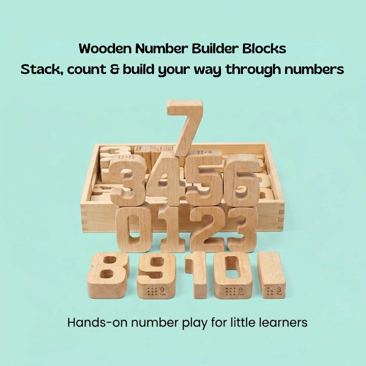nylyCas™ NumberNest Wooden Counting Blocks