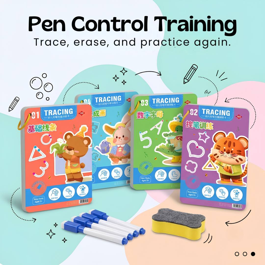 nylyCas™ TraceBuddy Reusable Pen Control Books
