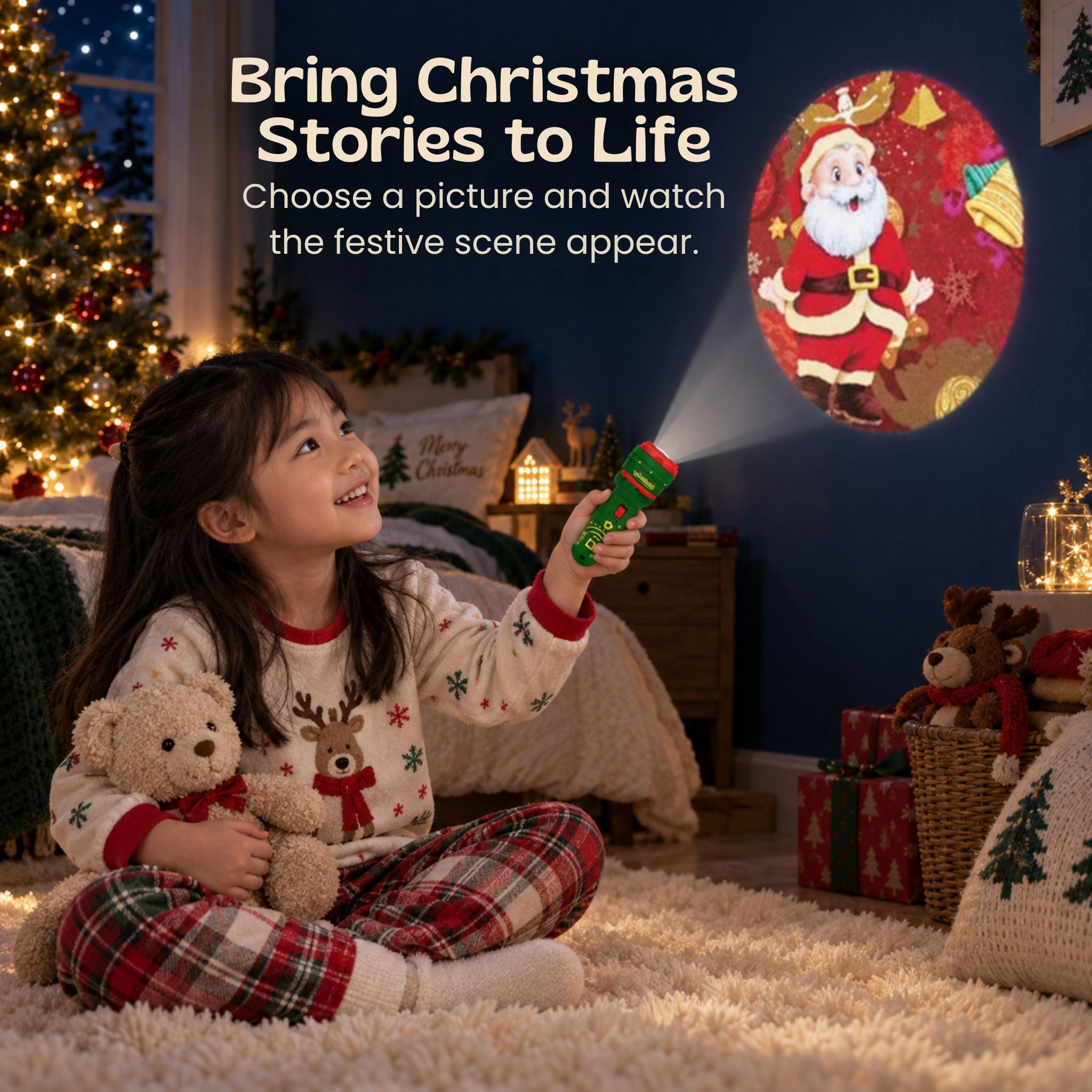 nylyCas™ Christmas Story Flashlight Projector
