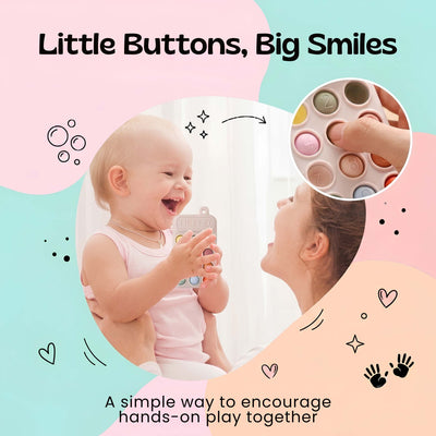 nylyCas™ Click & Calm Silicone Phone Teether