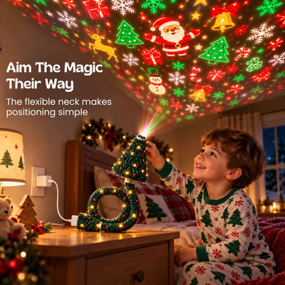 nylyCas™ ChristmasGlow Tree Projector Light