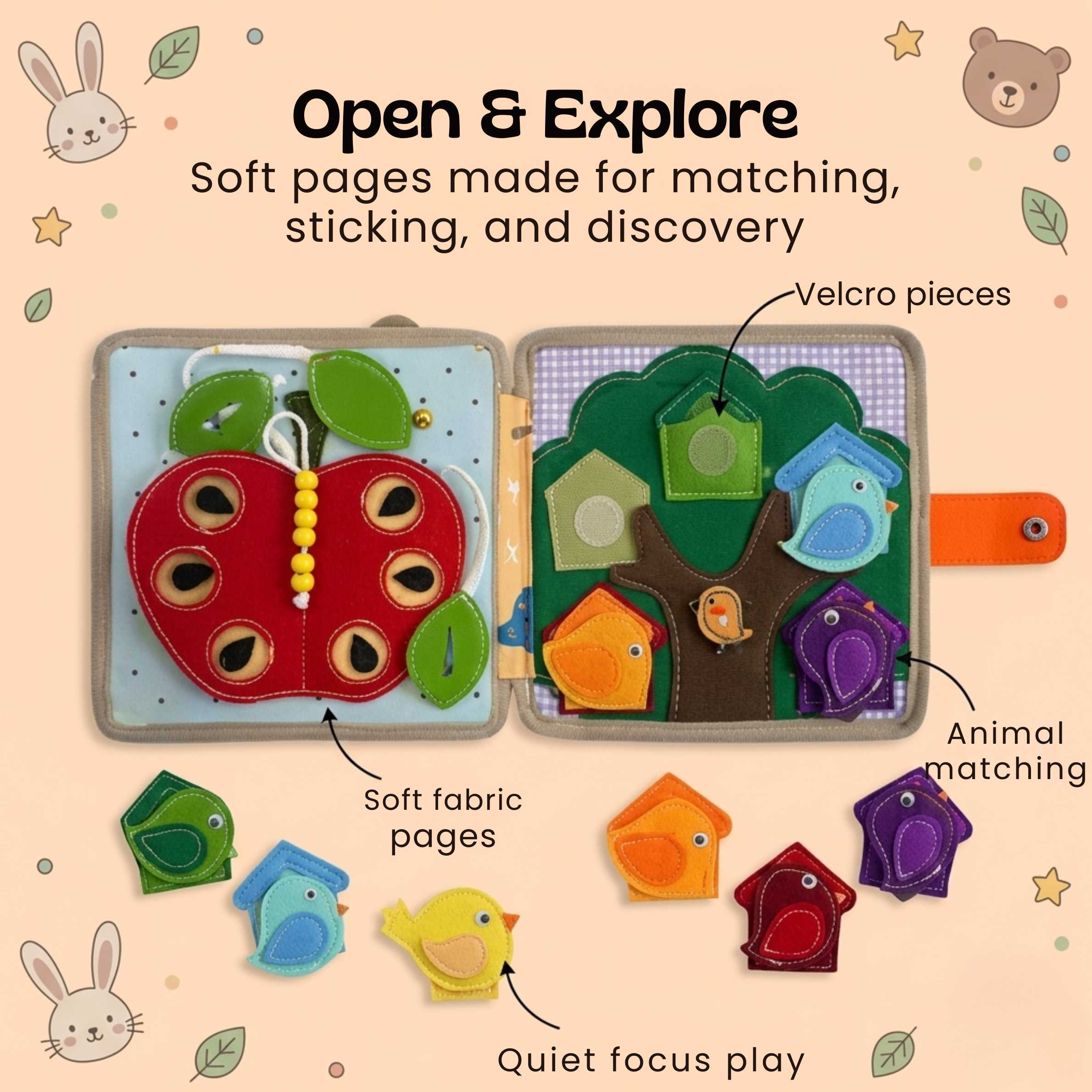 nylyCas™ BusyBuddy Fine Motor Book