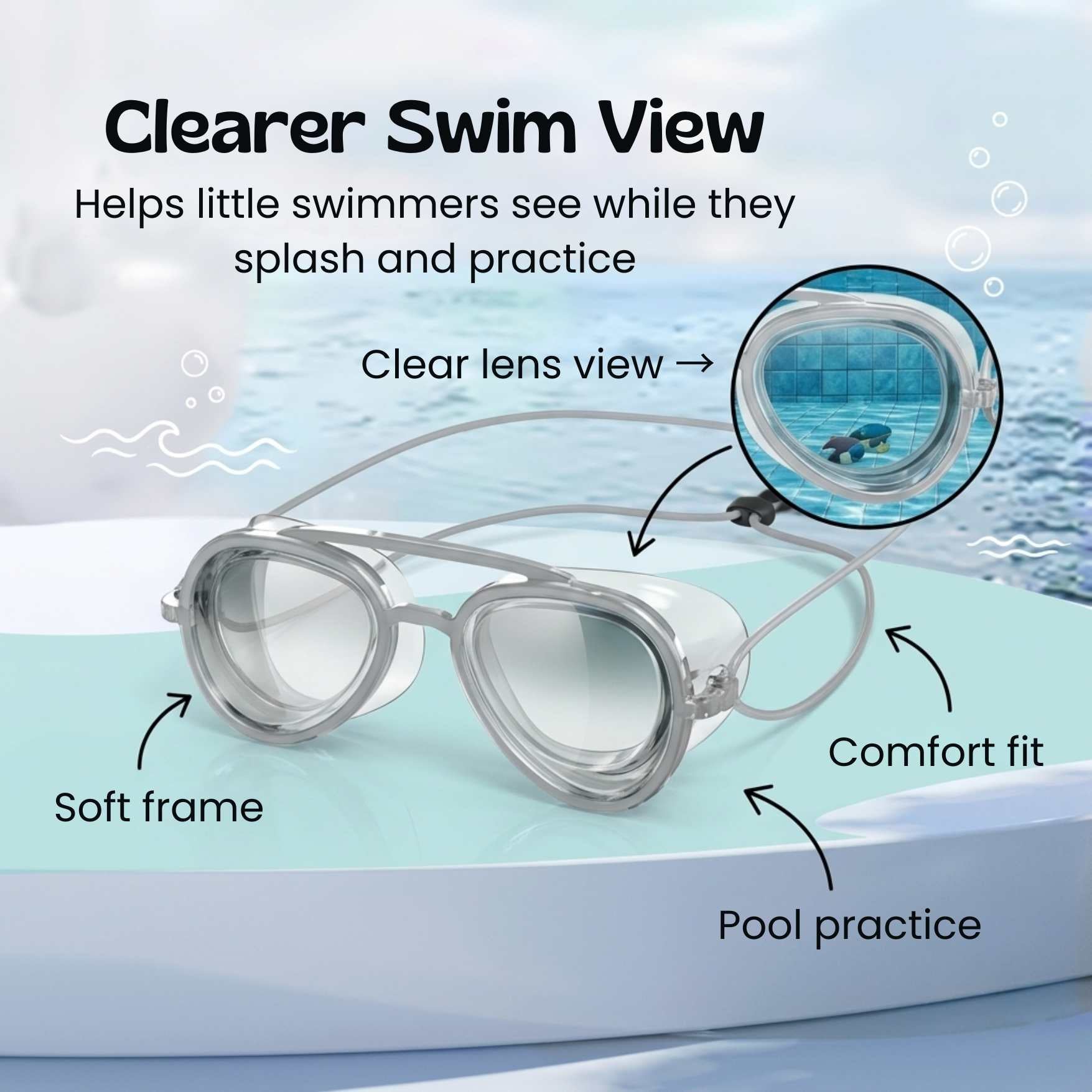 nylyCas™ SplashView Swim Goggles