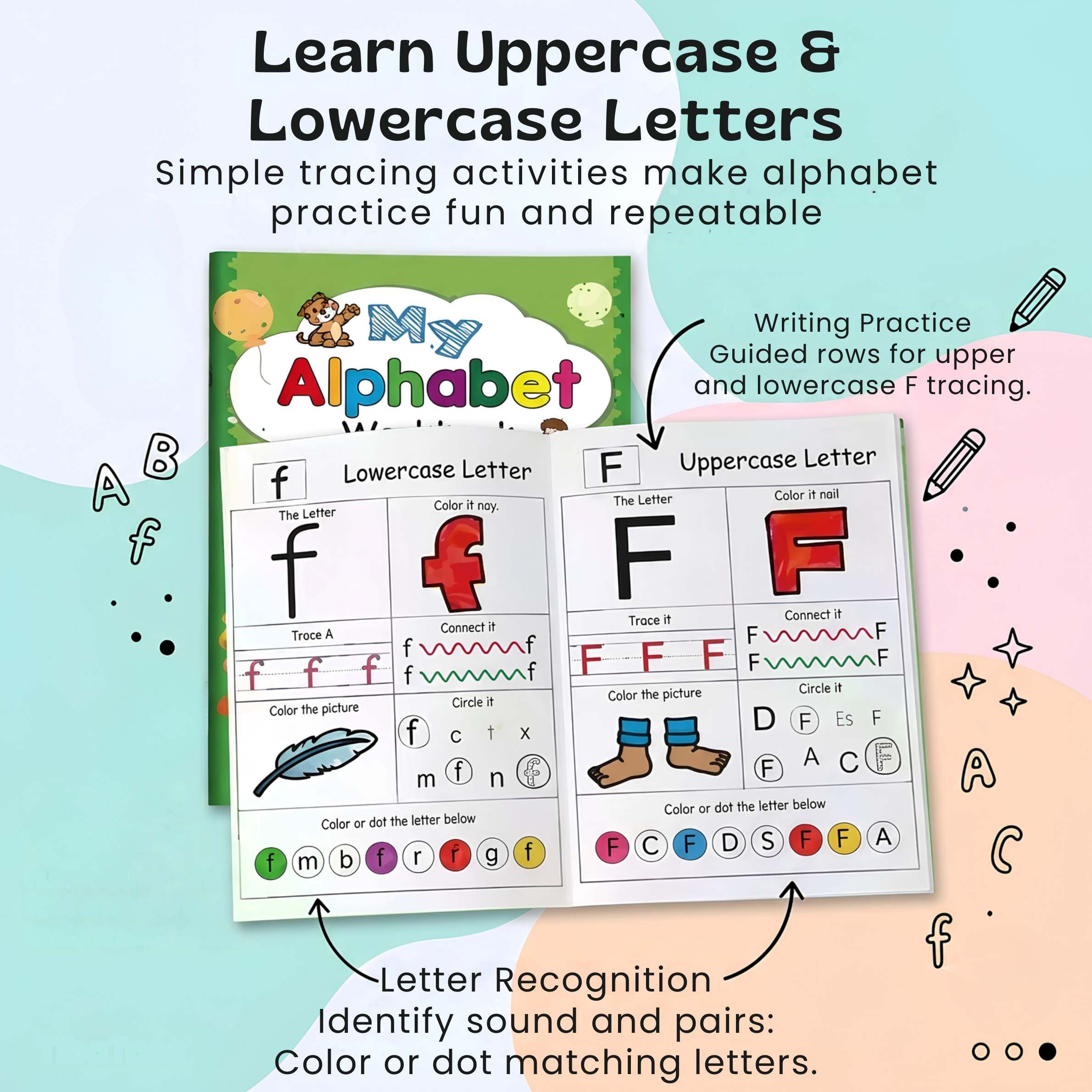 nylyCas™ AlphabetQuest Tracing Workbook