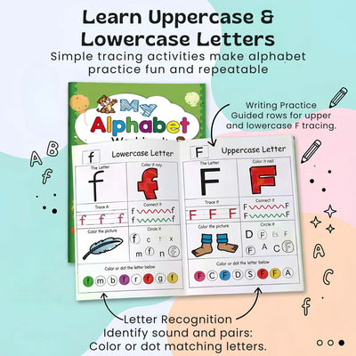 nylyCas™ AlphabetQuest Tracing Workbook