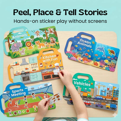 nylyCas™ PuffyScene Reusable Sticker Book