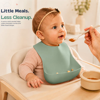 nylyCas™ PandaEar Silicone Catch Bib