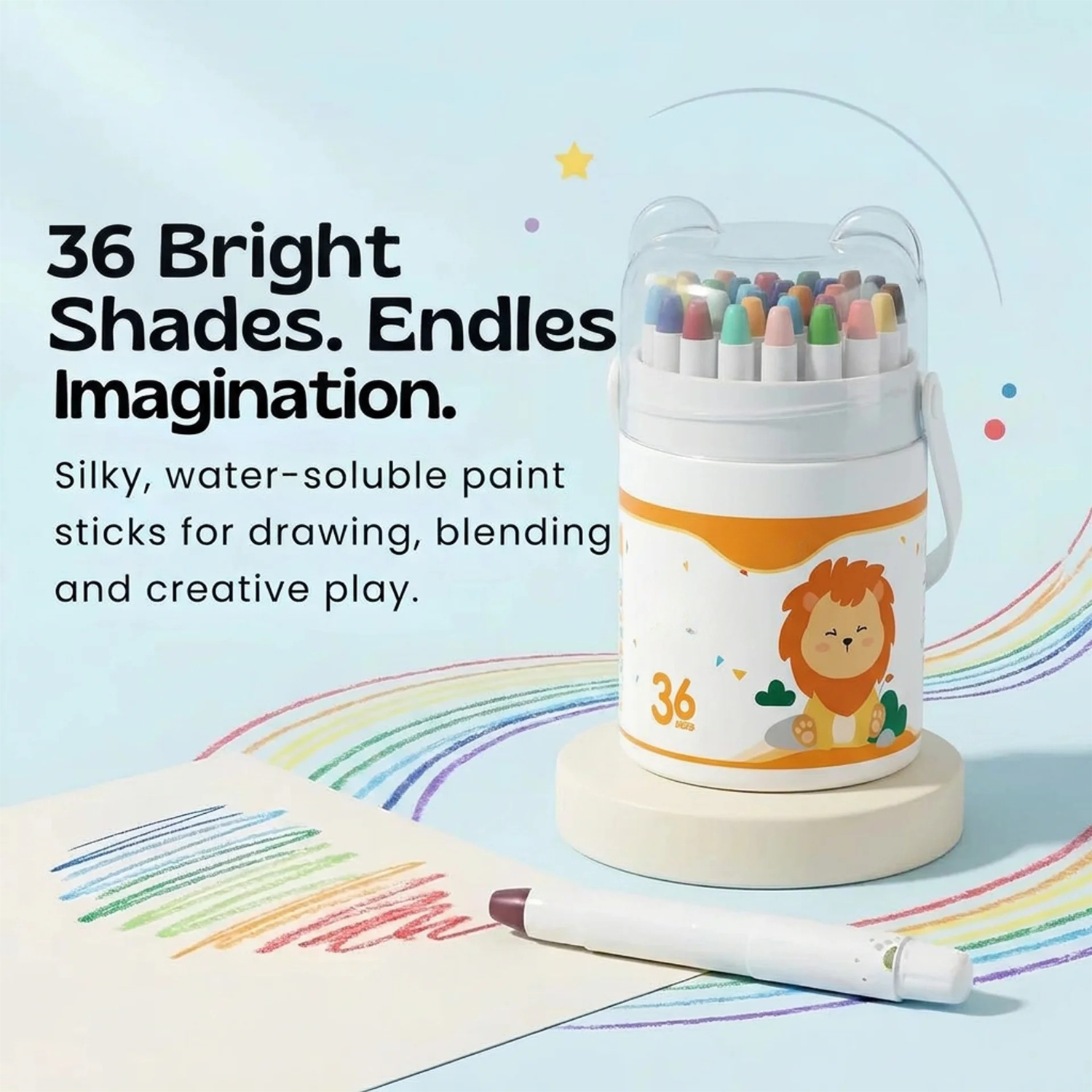 nylyCas™ Silky Twist-Up Crayon Set