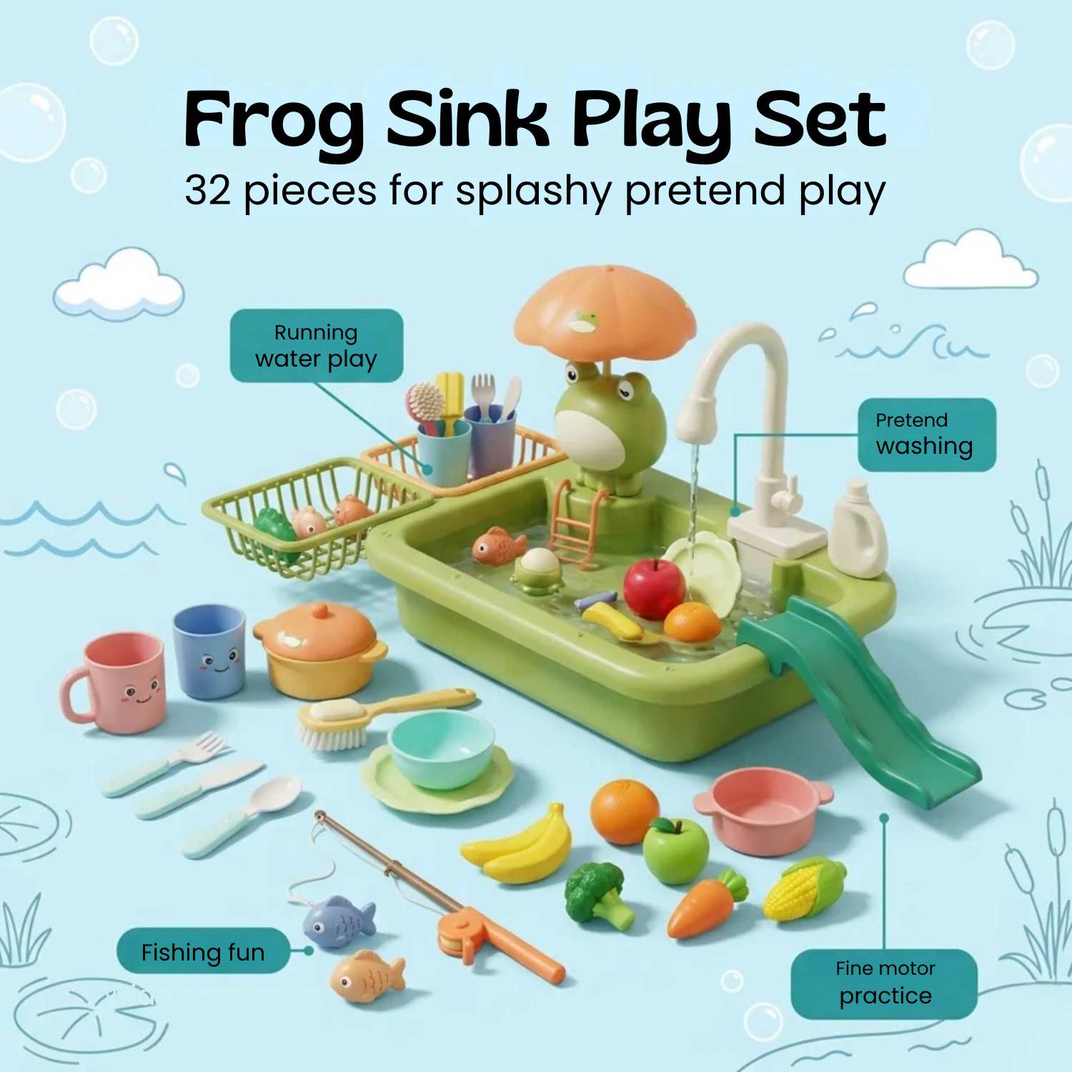 nylyCas™ LittleSprout Running Water Sink